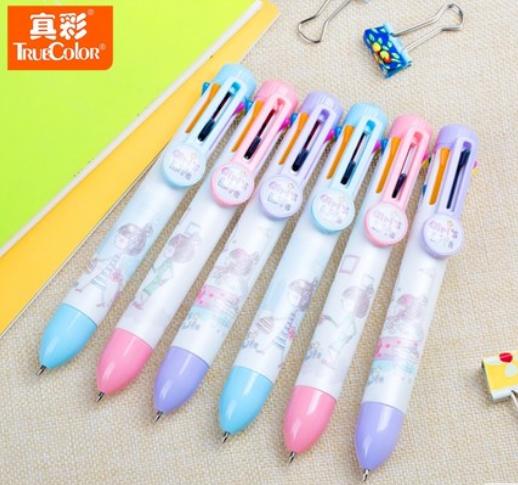 【百汇到家】真彩八色女孩圆珠笔120123（紫蓝粉） 商品图0