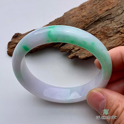 派瑞翡翠 翡翠手镯 糯种 绿色 商品图0