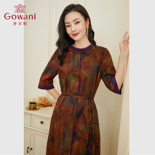 乔万尼重磅真丝连衣裙高端大牌夏季20姆米新款EF2E383 商品图3