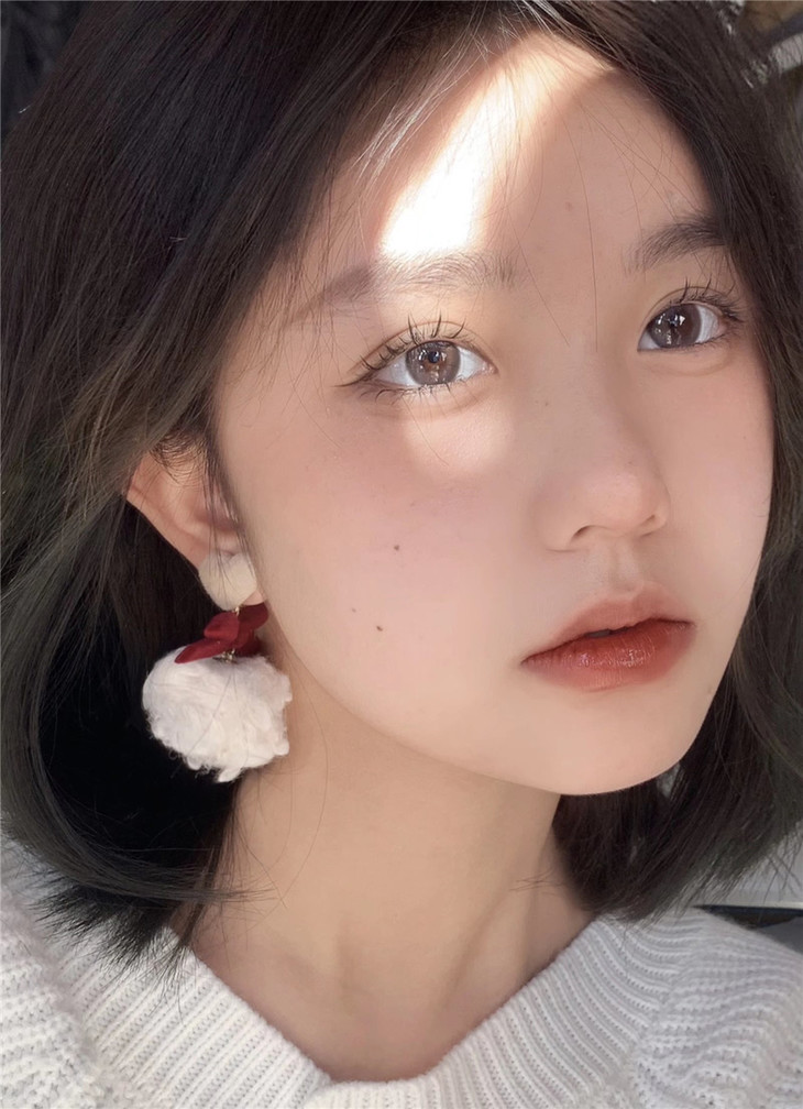 IMUDI年抛隐形眼镜 奶油杏子14.2mm 一副/2片-VVCON美瞳网18