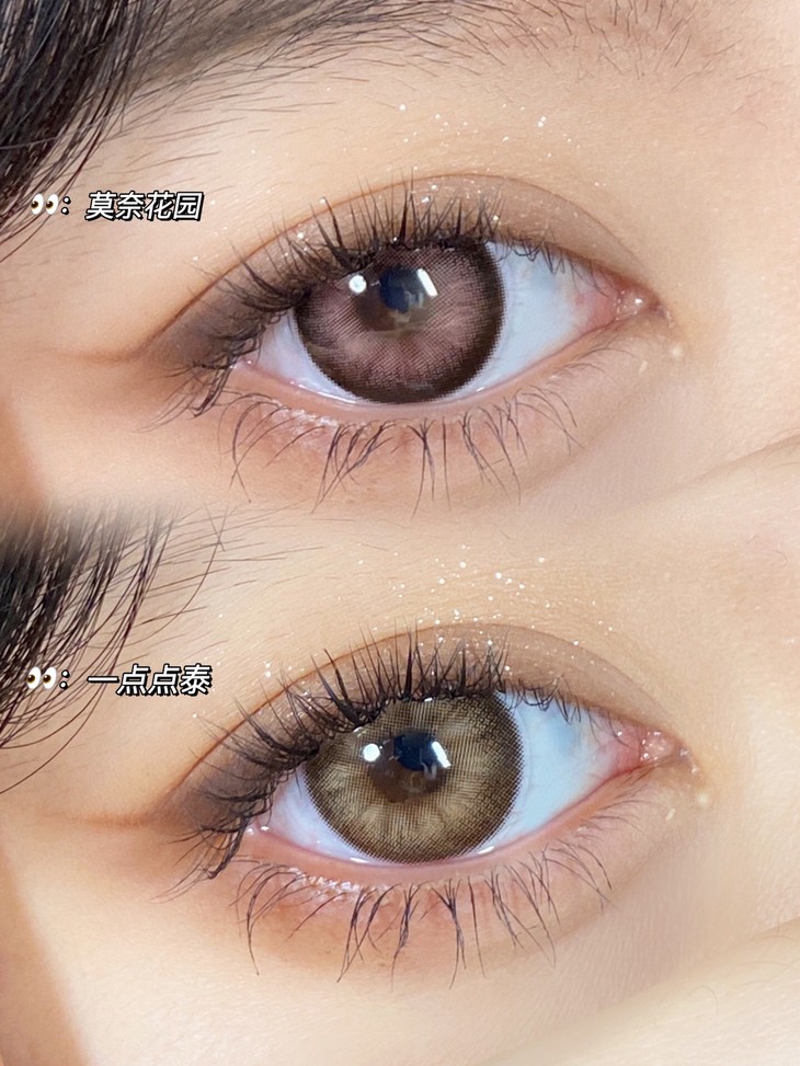 LEENSCOLOR年抛隐形眼镜 莫奈花园14.5mm 一副/2片-VVCON美瞳网8