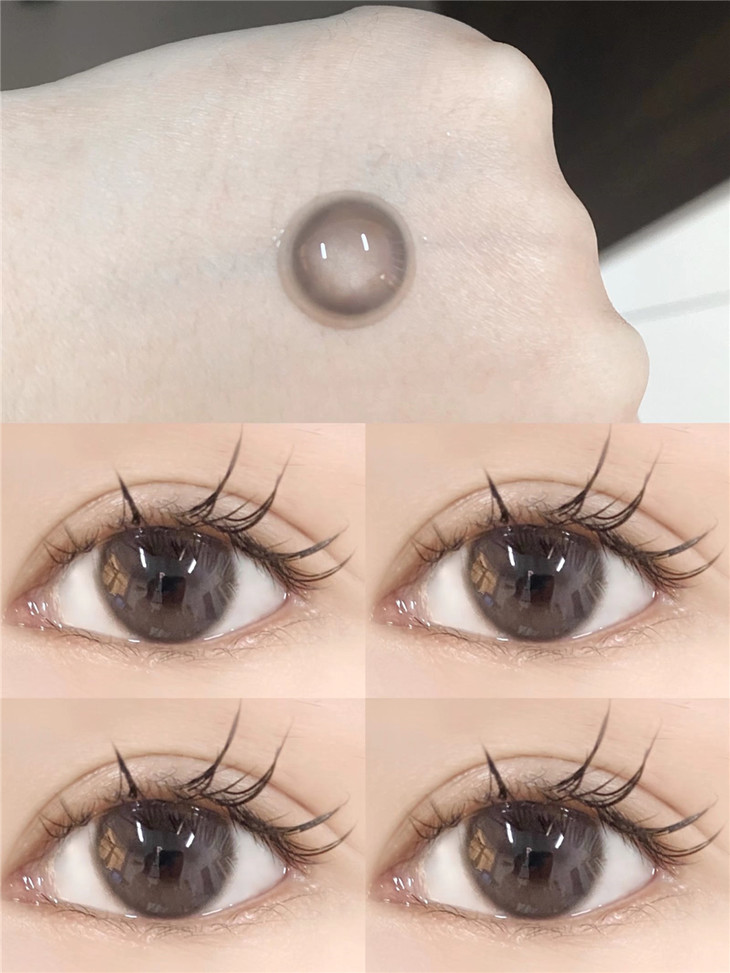 IMUDI年抛隐形眼镜 奶油杏子14.2mm 一副/2片-VVCON美瞳网6