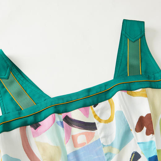 谜底2022夏新款气质裙子女100%天丝连衣裙仙气吊带裙222ML0734 商品图3