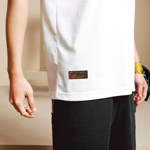 【非遗剪纸联名系列】柒牌男士短袖T恤夏季冰氧吧老虎圆领体恤衫	122T71470 商品图3