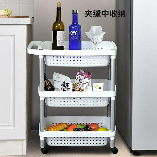 【6F】利快 卫生间置物架可移动收纳架西班牙进口Tatay家用多层蔬菜杂物玩具储物架 商品图4