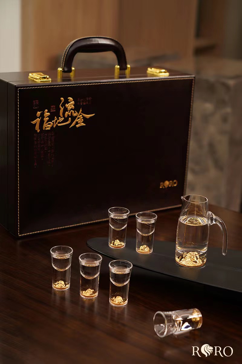 【彼达思】罗比罗丹 福地流金酒具 10壶10杯