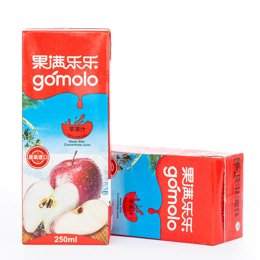果满乐乐苹果汁250ml/盒 商品图3