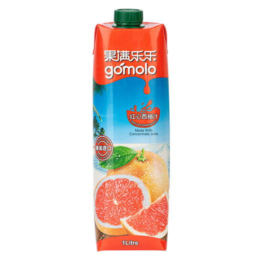 果满乐乐红心西柚汁1L*2瓶 商品图0
