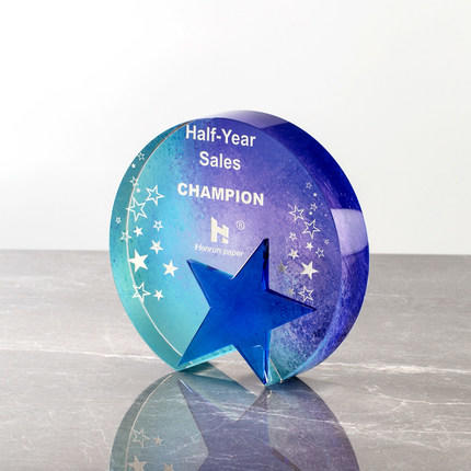 创意水晶奖杯定制奖杯定做订制刻字比赛冠军荣誉颁奖牌制作纪念品 商品图3