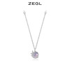 ZEGL设计师月光倾城系列925纯银四芒星项链女生小众猫眼石锁骨链 商品缩略图0