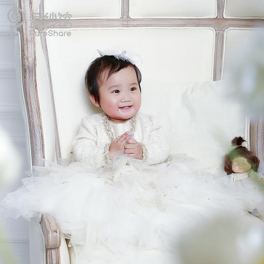 PureShare蓬纱馆宝贝周岁礼服女童公主裙-星光宝贝套装小礼服 商品图4