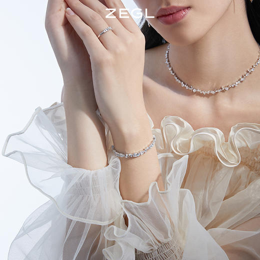 ZEGL设计师月光倾城系列四芒星手链女生ins小众设计冷淡风手饰品 商品图2