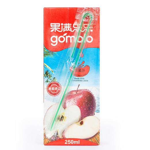 果满乐乐苹果汁250ml/盒 商品图2