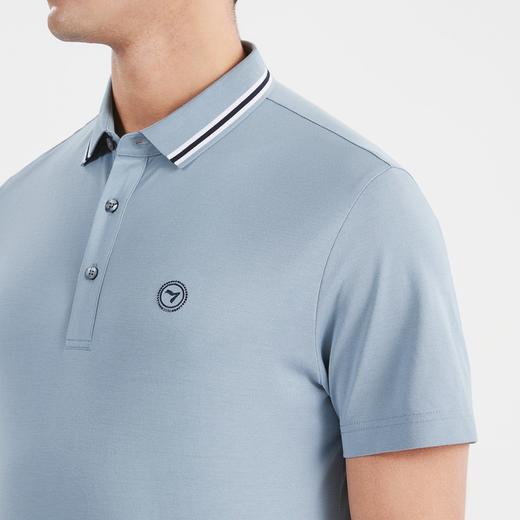 【莱赛尔】柒牌短袖polo衫男商务青年休闲含桑蚕丝薄款翻领体恤衫	122T70900 商品图2