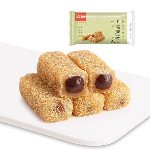 良品铺子 爆浆麻薯 红豆味小吃 蛋糕点心 零食特产150g 商品图0