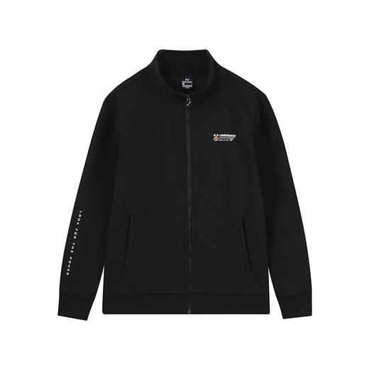 361度运动卫衣男士立领2022春开襟卫衣休闲上衣运动外套552214010A 商品图3