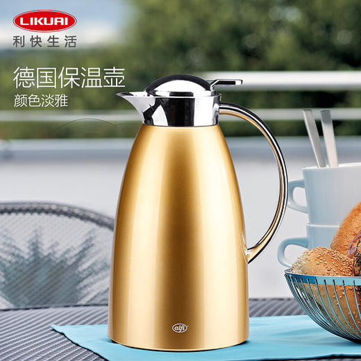 【6F】利快 按压式玻璃内胆保温壶德国进口Alfi家用办公室暖壶热水瓶暖水瓶热水壶暖水壶 红色 商品图1