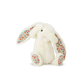 Jellycat 花耳朵系列 邦尼兔 白色