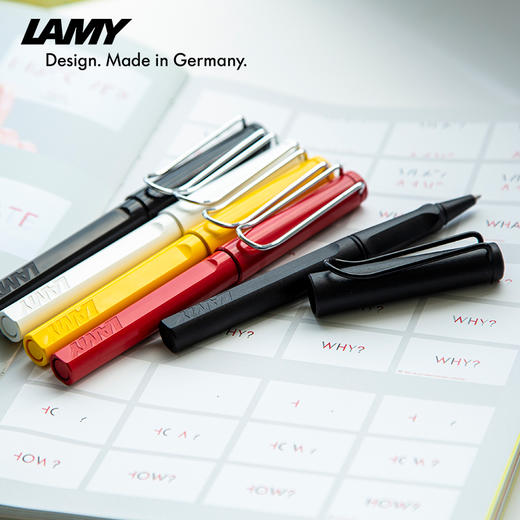 LAMY凌美签字笔商务男士女士宝珠笔 德国狩猎者黑色中性笔 商品图2