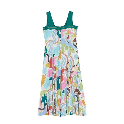 谜底2022夏新款气质裙子女100%天丝连衣裙仙气吊带裙222ML0734 商品图2