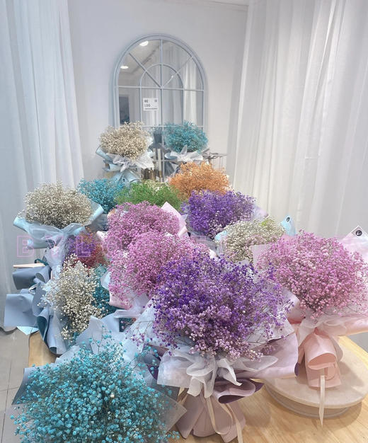 【国产高品质】 星花/满天星 多色可选 约500克/大扎 商品图0