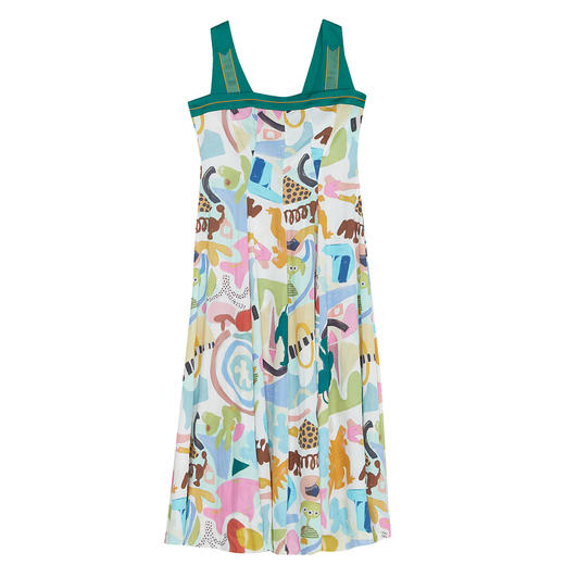 谜底2022夏新款气质裙子女100%天丝连衣裙仙气吊带裙222ML0734 商品图4