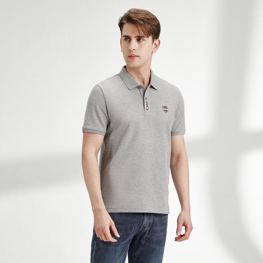 【特价】【冰氧吧】柒牌短袖polo衫男夏季薄款时尚休闲小老虎翻领T恤	122T70540 商品图1