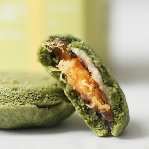 即将下架！「春日限定」麦苗味软曲奇烧（内馅：肉松咸蛋黄麻薯）|冷冻经典版曲奇烧（4枚/盒） 商品图7