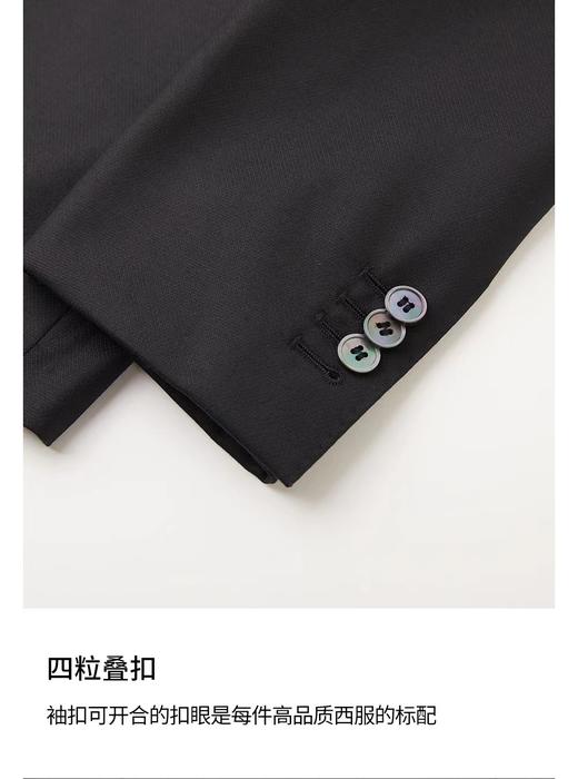 【4F】蓝豹结婚套装修身单西服 商品图3