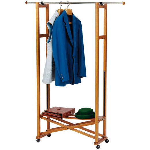 【6F】利快Arit可折叠实木落地衣帽架挂衣架意大利进口木质晾衣架晒衣架 可折叠款(高168宽37长140) 商品图8