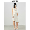 VIMAGE/纬漫纪夏季新款性感吊带露背不规则裙摆连衣裙V1707327 商品缩略图1