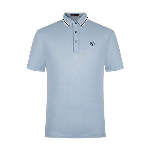 【莱赛尔】柒牌短袖polo衫男商务青年休闲含桑蚕丝薄款翻领体恤衫	122T70900 商品图4