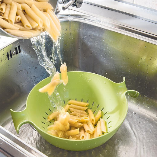 【6F】利快 双层果蔬沥水篮储物筐意大利进口洗菜器水果蔬菜清洗篮 果蔬沥水篮 灰色 商品图6