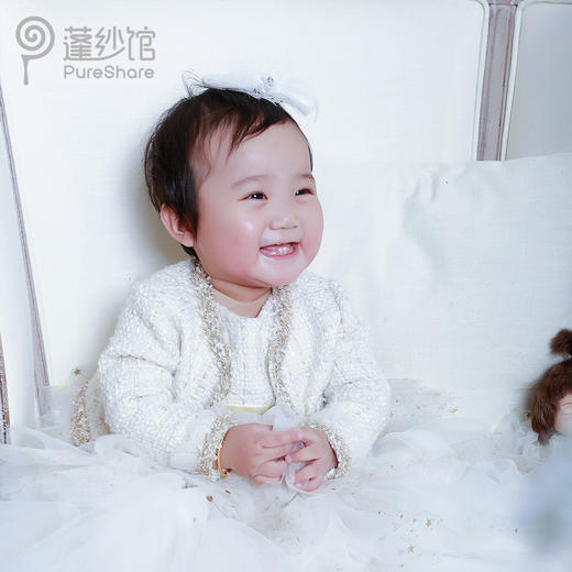 PureShare蓬纱馆宝贝周岁礼服女童公主裙-星光宝贝套装小礼服 商品图3