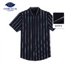 GOOD LUCK/德鲨弹力棉质舒适竖条纹短袖T恤FY13013-830 商品缩略图0
