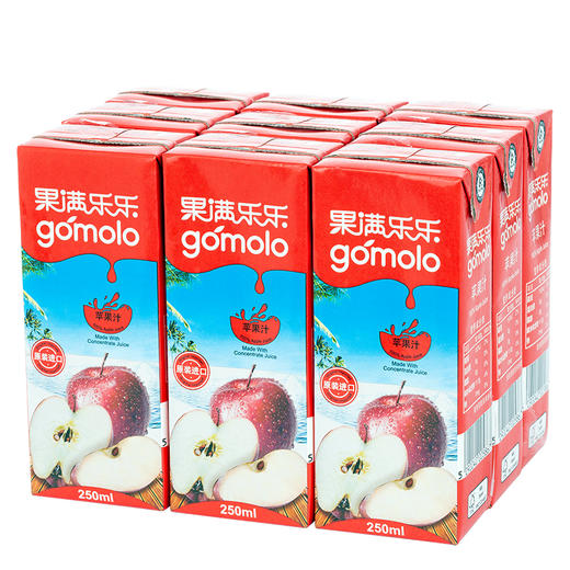 果满乐乐苹果汁250ml/盒 商品图5