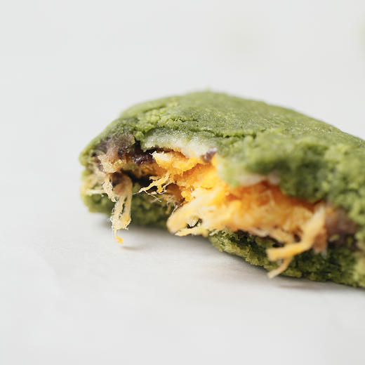 即将下架！「春日限定」麦苗味软曲奇烧（内馅：肉松咸蛋黄麻薯）|冷冻经典版曲奇烧（4枚/盒） 商品图2