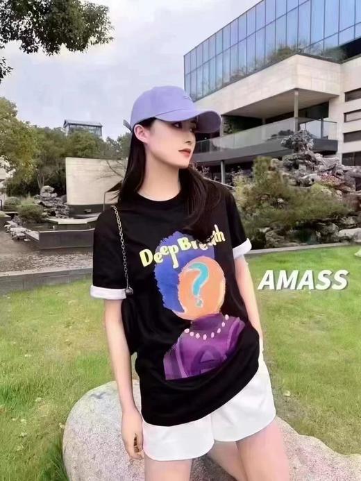 3楼阿玛施AMASS黑色T恤 商品图0