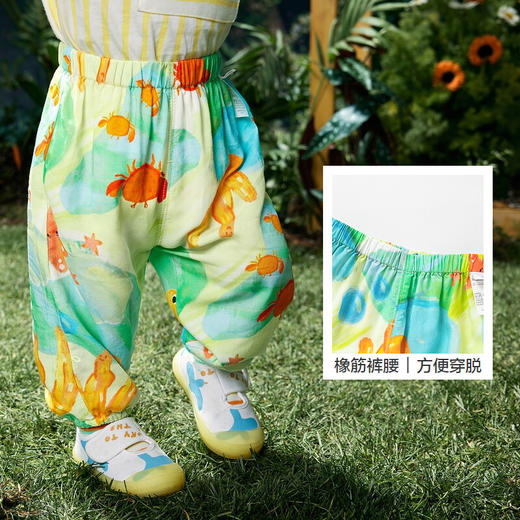 巴拉巴拉婴儿防蚊裤身高73-100男童运动裤女童休闲裤2022新款夏-TDS 商品图3