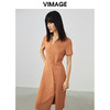 VIMAGE/纬漫纪夏季新款修身显瘦个性裙摆开叉连衣裙V1707330 商品缩略图2