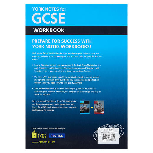 【中商原版】英国经典文学教辅 Pride and Prejudice York Notes GCSE 9-1 Workbook 傲慢与偏见学习笔记练习册 世界名著小说 商品图1