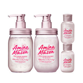 阿蜜浓梅森平衡洗发水&护发素樱花特惠装