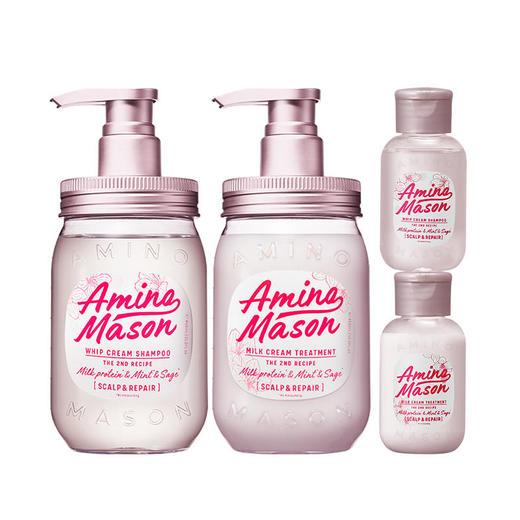 阿蜜浓梅森平衡洗发水&护发素樱花特惠装 商品图0