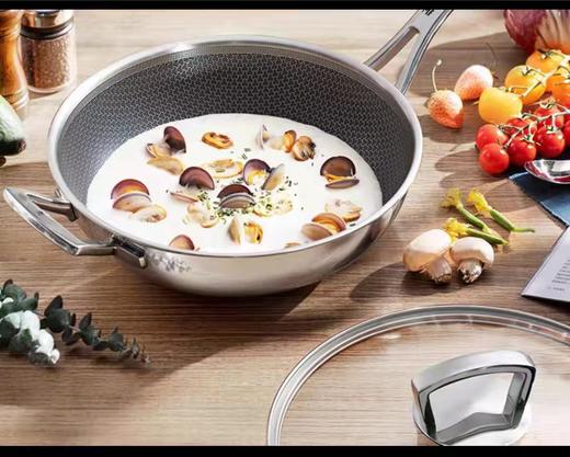 7F WMF 30CM蜂窝晶盾炒锅 商品图3