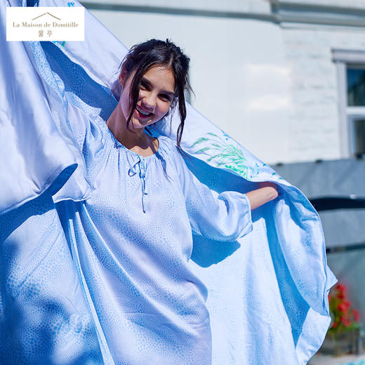 馨亭 新品天丝可水洗蚕丝被空调被单双人夏凉被亲肤印花薄被狄安娜 商品图1