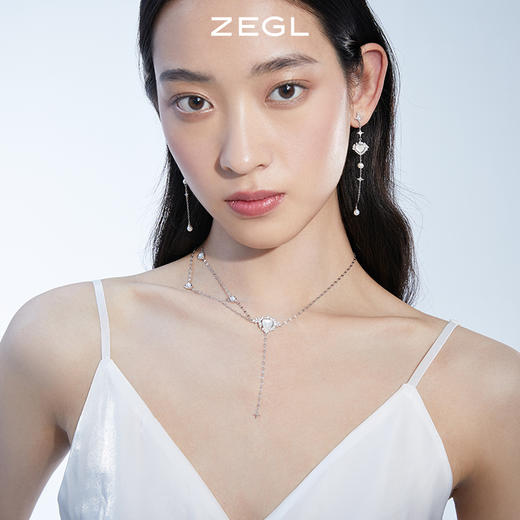 ZEGL设计师月光倾城系列四芒星项链女2023年新款潮颈链甜酷锁骨链 商品图3