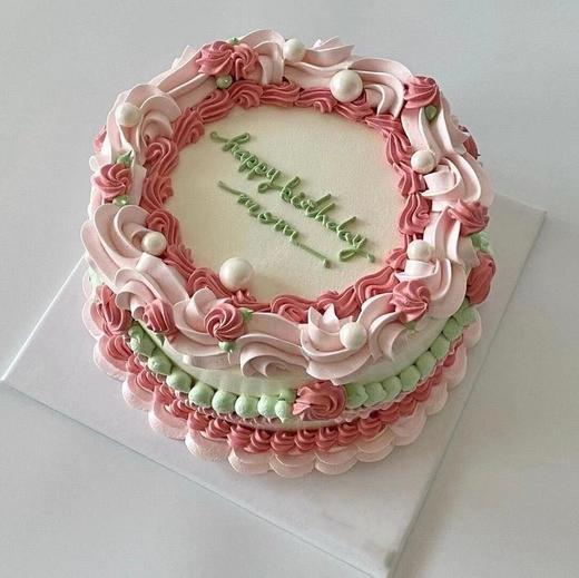 缤纷马卡龙裱花蛋糕 | 昔果 商品图1