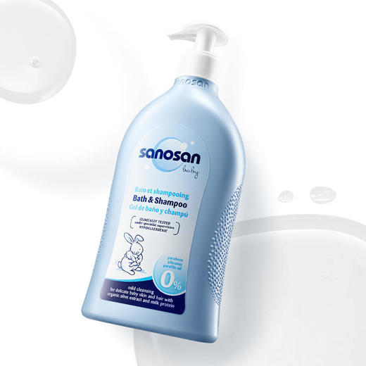 哈罗闪婴儿净护二合一洗发沐浴露500ml 商品图5