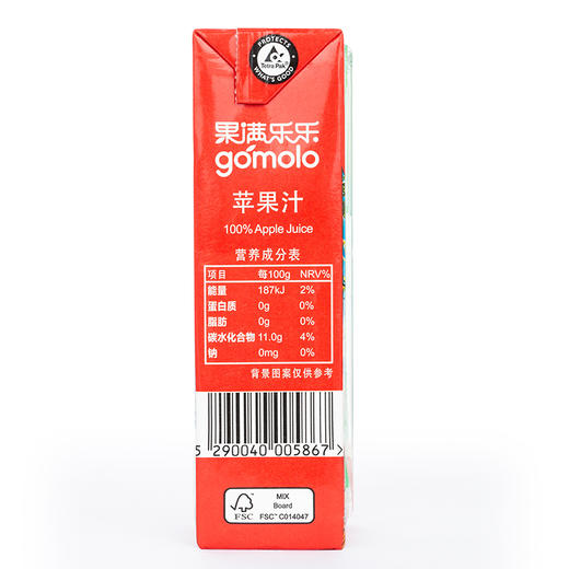 果满乐乐苹果汁250ml/盒 商品图4