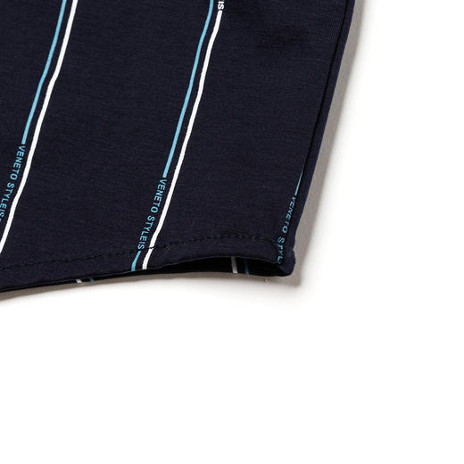 GOOD LUCK/德鲨弹力棉质舒适竖条纹短袖T恤FY13013-830 商品图6